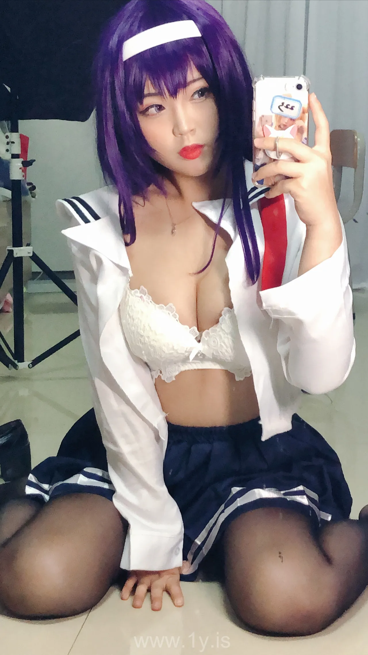 Coser@白烨 NO.020 学姐校服自拍
